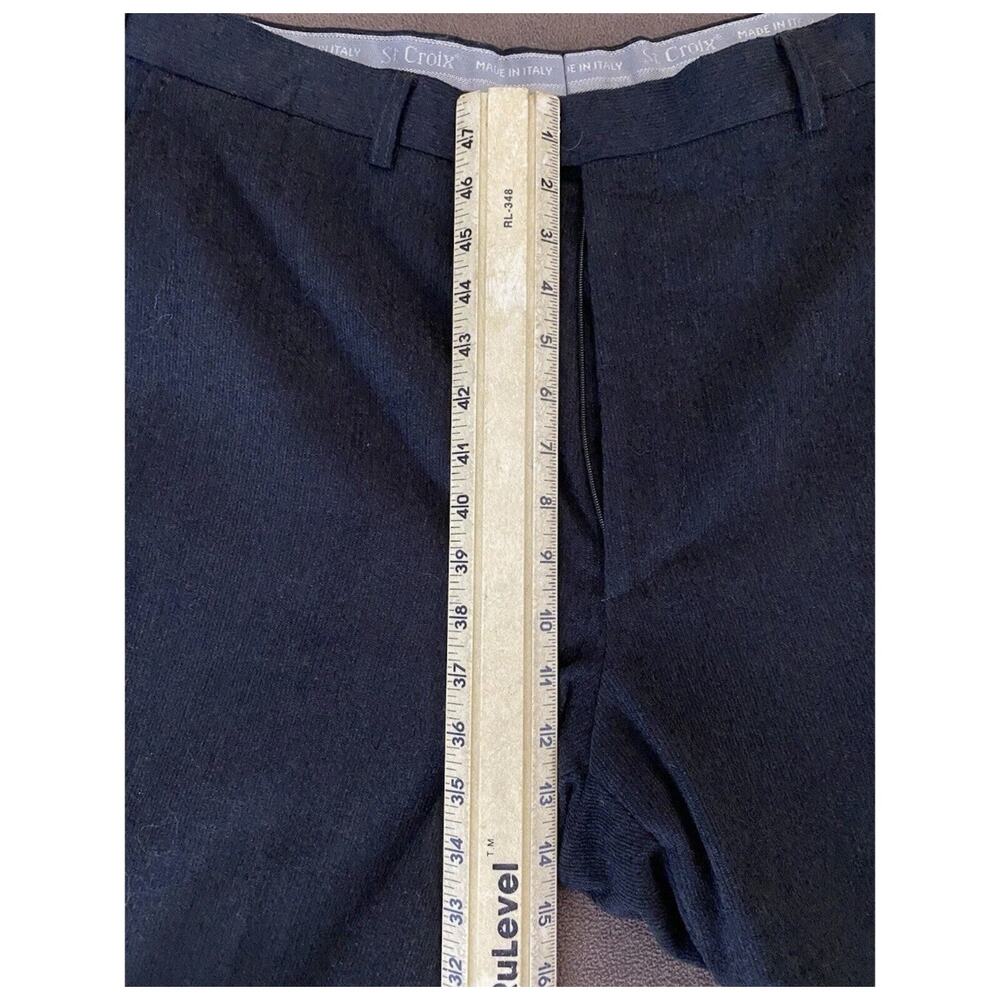 Luxury Gray Italian Wool Blend Trousers Straight Leg Minimalist 38 - Picture 9 of 12
